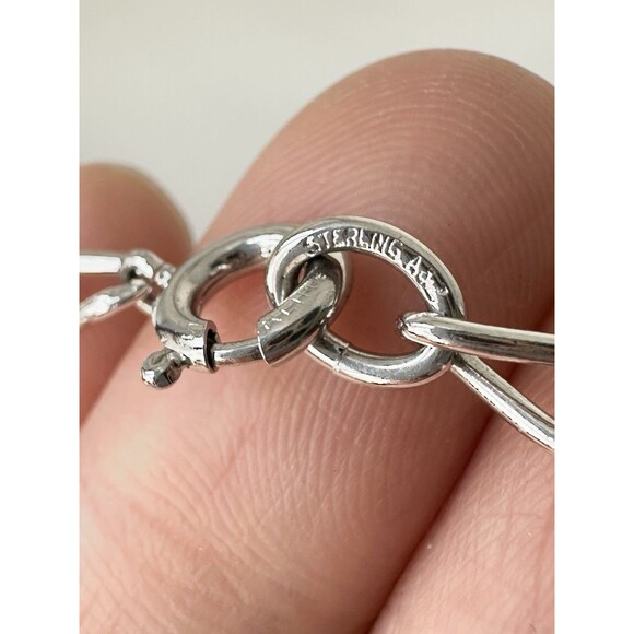 Vintage Sterling Silver Monaco Bell Eiffel Tower Charm Bracelet 7” - Picture 9 of 11